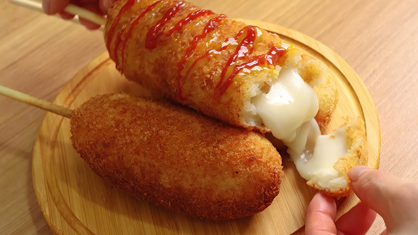 ▷ Receta de Corn Dogs Coreanos (Fácil y Rápida)